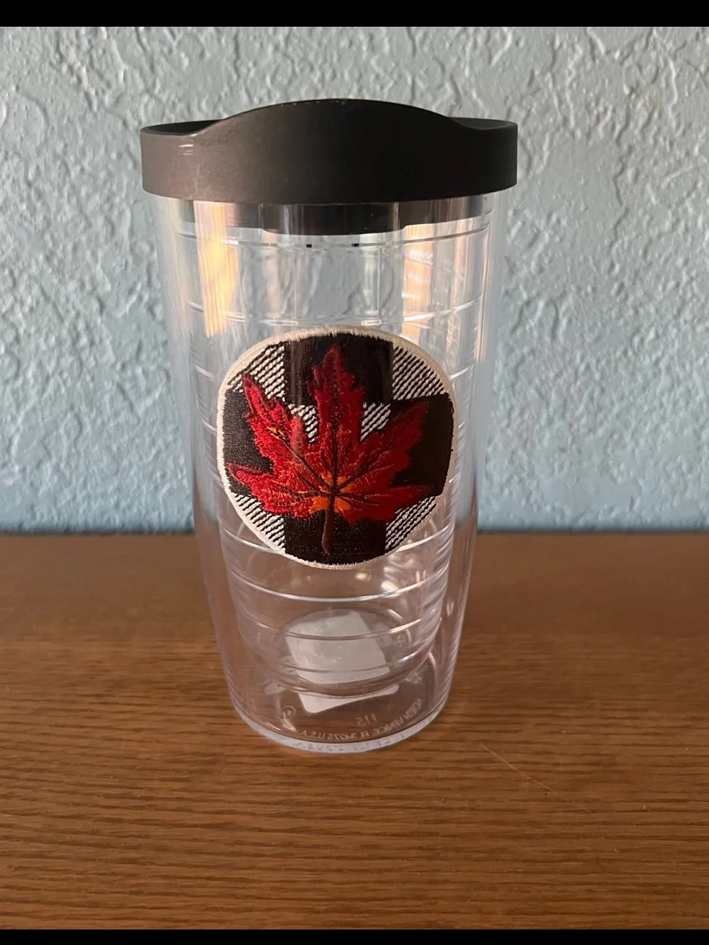 Tervis 16oz Tumbler with Lid ~ Checkerboard Fall Leaf